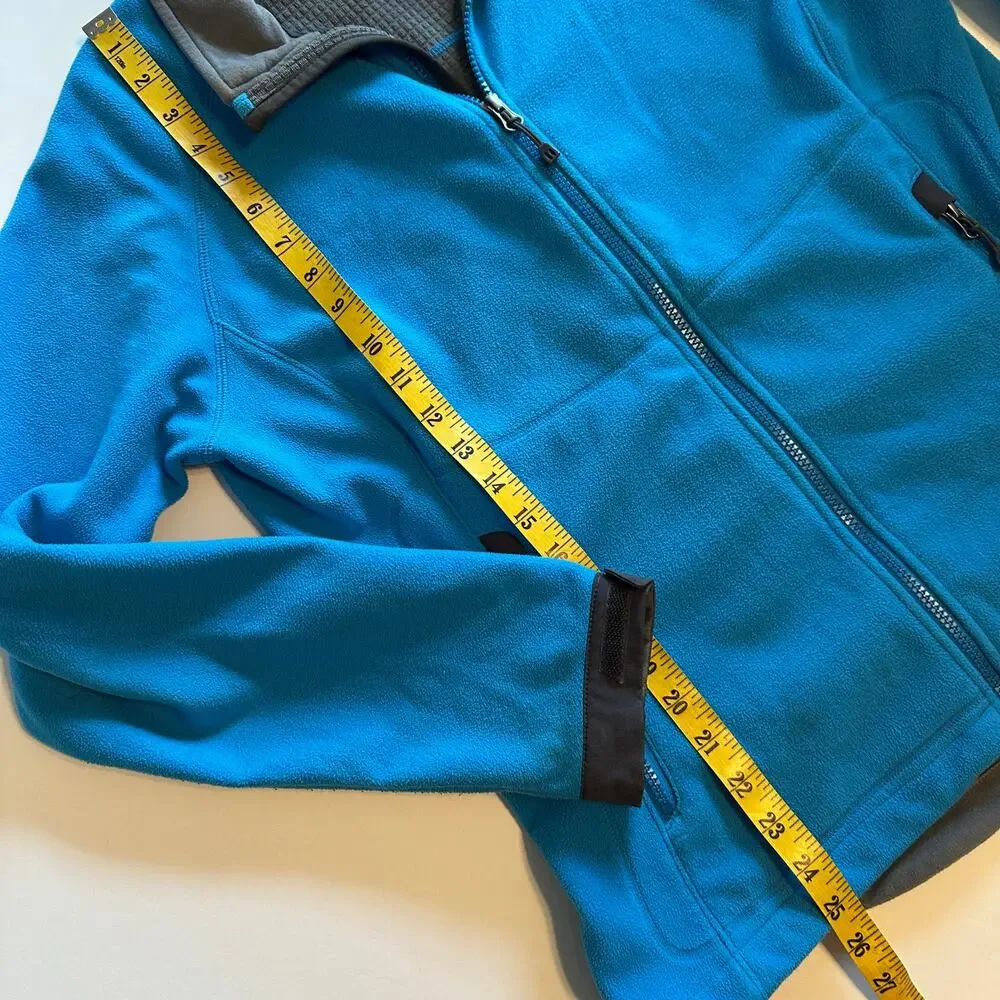 REI Fleece Full Zip Jacket Womens Large Electric Blue Outdoors Outerwear Gorp